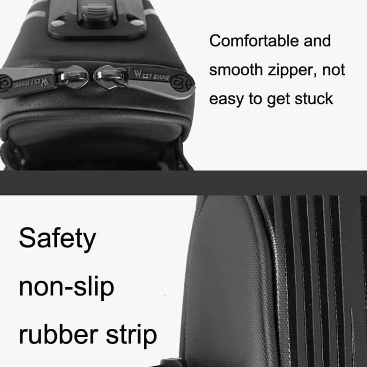 WEST BIKING Cycling Water Bottle Bag Rear Seat Saddle Bag(Black) by WEST BIKING