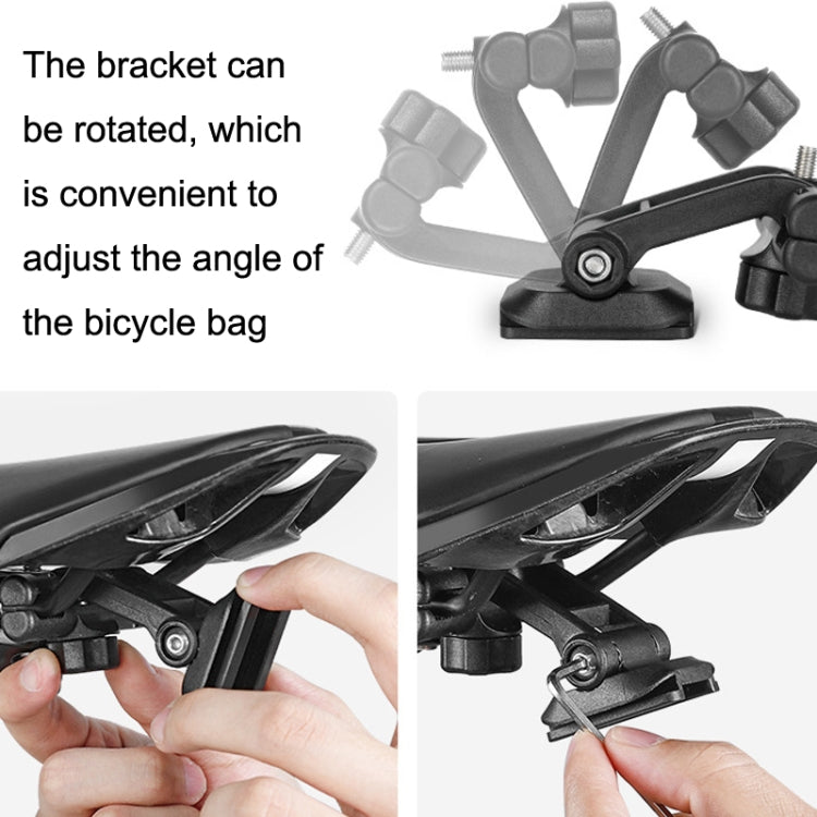 WEST BIKING Cycling Water Bottle Bag Rear Seat Saddle Bag(Black) by WEST BIKING