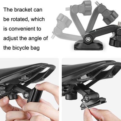 WEST BIKING Cycling Water Bottle Bag Rear Seat Saddle Bag(Black) by WEST BIKING