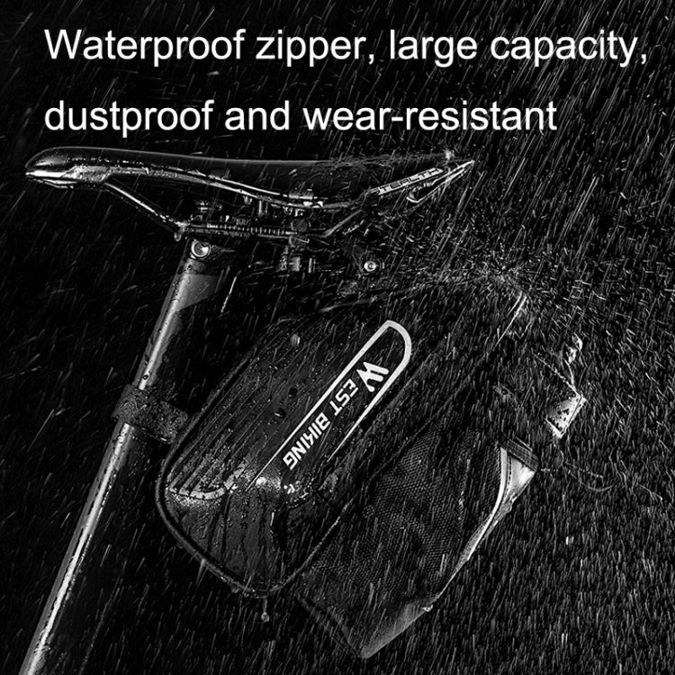WEST BIKING Cycling Water Bottle Bag Rear Seat Saddle Bag(Black) by WEST BIKING