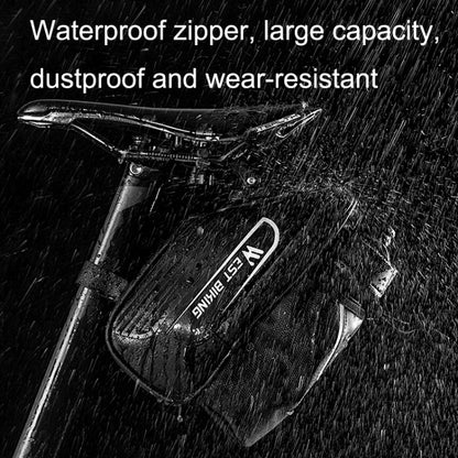 WEST BIKING Cycling Water Bottle Bag Rear Seat Saddle Bag(Black) by WEST BIKING