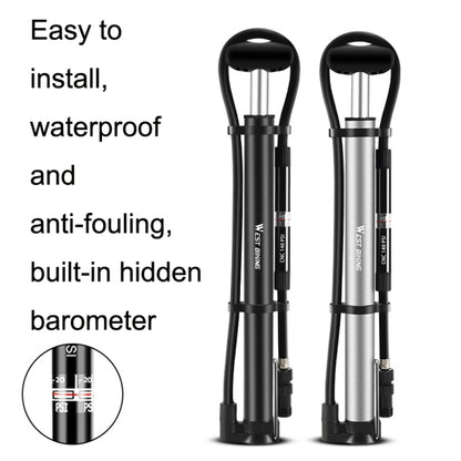 WEST BIKING YP0711122 Portable Bicycle High Pressure Pump(Black) by WEST BIKING