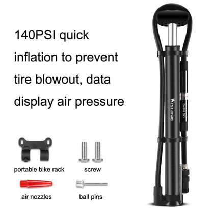 WEST BIKING YP0711122 Portable Bicycle High Pressure Pump(Silver) by WEST BIKING