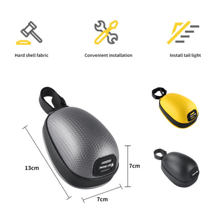 WEST BIKING Bicycle Mini Hardshell Tail Bag Saddle Bag(Yellow) by WEST BIKING