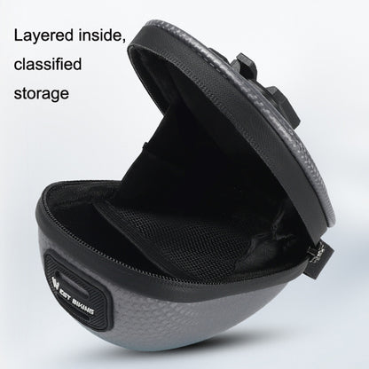 WEST BIKING Bicycle Mini Hardshell Tail Bag Saddle Bag(Black) by WEST BIKING