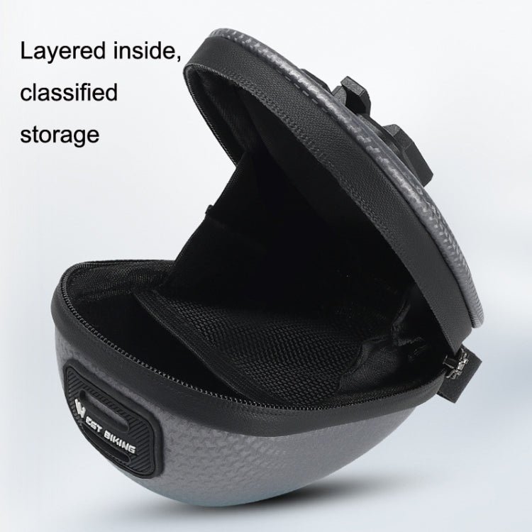 WEST BIKING Bicycle Mini Hardshell Tail Bag Saddle Bag(Grey) by WEST BIKING