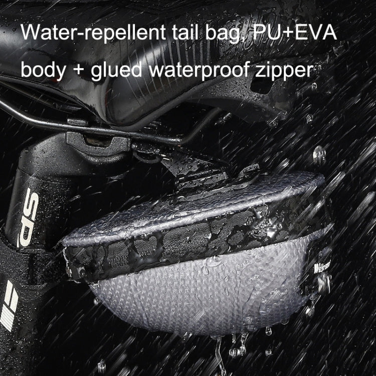 WEST BIKING Bicycle Mini Hardshell Tail Bag Saddle Bag(Black) by WEST BIKING