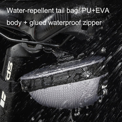 WEST BIKING Bicycle Mini Hardshell Tail Bag Saddle Bag(Black) by WEST BIKING