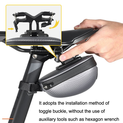 WEST BIKING Bicycle Mini Hardshell Tail Bag Saddle Bag(Black) by WEST BIKING