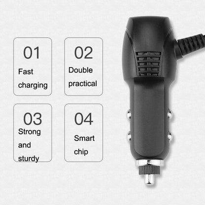 2 PCS Car Charger Fast Charging Driving Recorder Supply Line, Style: 1A+2A(Mini Left Bend) - Cables & Connectors by buy2fix | Online Shopping UK | buy2fix