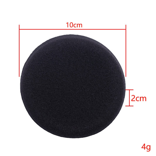 50 PCS Waxing Sponge Cars With Round Edge Car Washing Car Wax Maintenance Polished Sponge(Black) - Car washing supplies by buy2fix | Online Shopping UK | buy2fix
