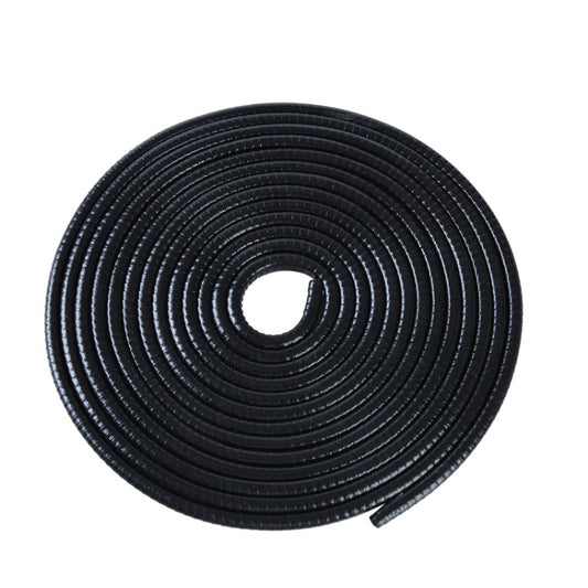 5m U-shaped Non-stick Car Rubber Seal Bumper(Black) by buy2fix