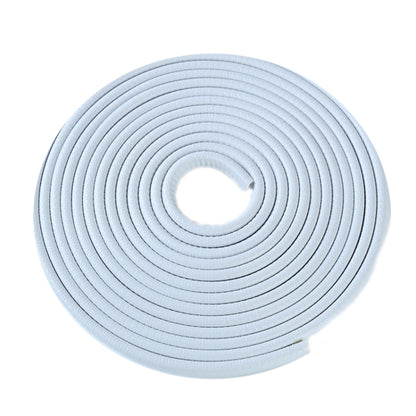 5m U-shaped Non-stick Car Rubber Seal Bumper(White) by buy2fix