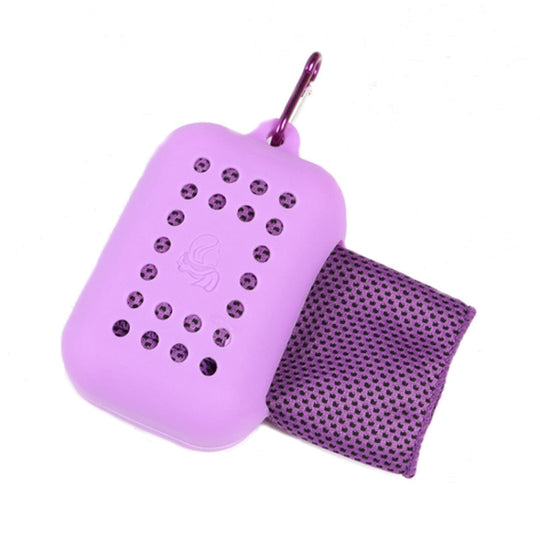 Serviette de sport froide de remise en forme d'été 30x90cm pour refroidir la serviette glacée (violet)