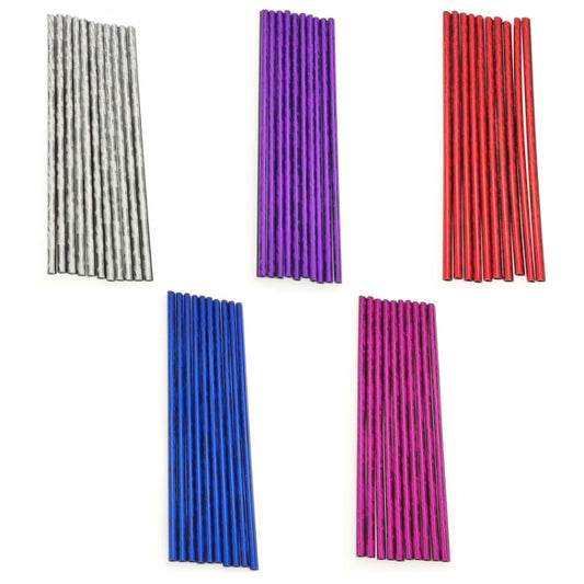 10pcs/pack Car Air Conditioner Vent U-Shaped Electroplating Decorative Strip(Green Ice Blue) - Car Interior Mouldings by buy2fix | Online Shopping UK | buy2fix
