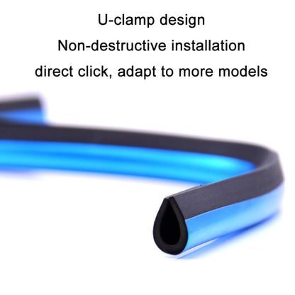 10pcs/pack Car Air Conditioner Vent U-Shaped Electroplating Decorative Strip(Plating Blue) - Car Interior Mouldings by buy2fix | Online Shopping UK | buy2fix