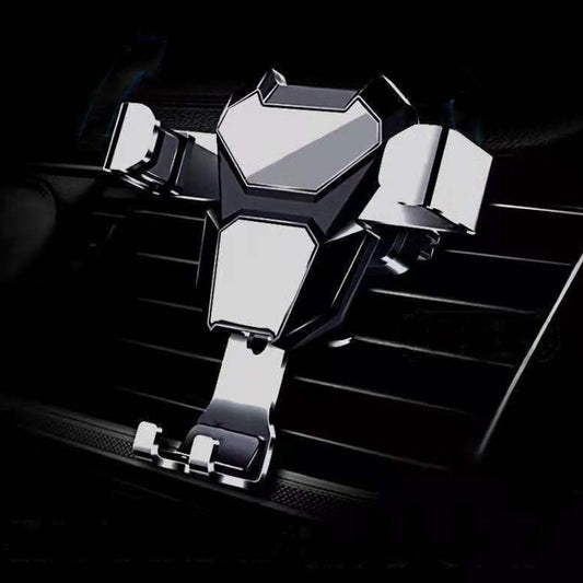 Universal Metal Gravity Car Phone Holder(Grey) by buy2fix