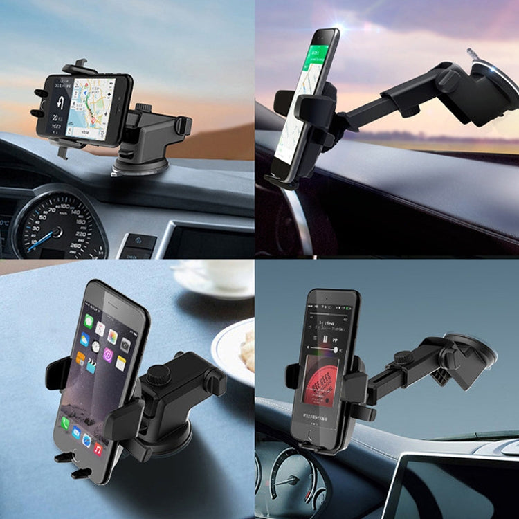 Multifunctional Telescopic Car Phone Holder(Gold) - Universal Car Holders by buy2fix | Online Shopping UK | buy2fix