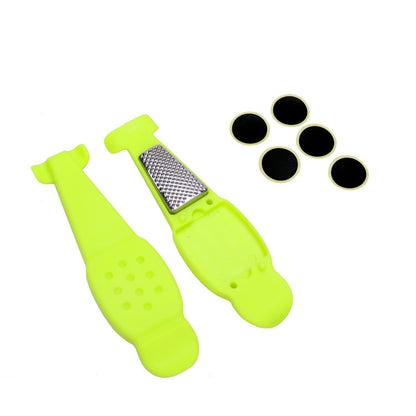 Multifunctional Bicycle Tire Changing Tool, Color: Green+5 Tire Patches - Maintenance tools by buy2fix | Online Shopping UK | buy2fix