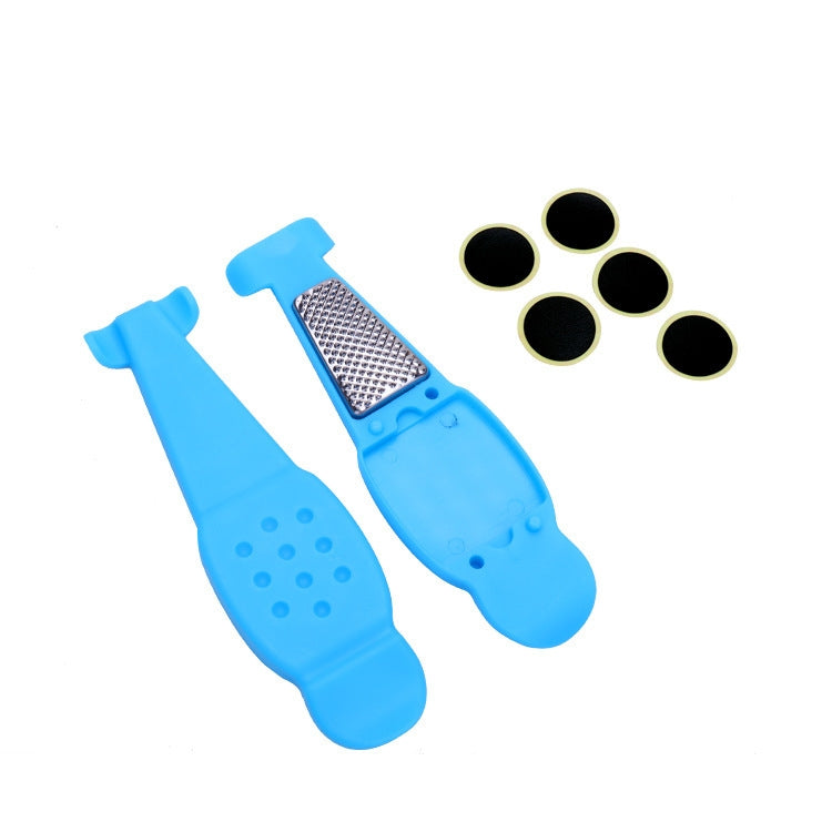 Multifunctional Bicycle Tire Changing Tool, Color: Blue+5 Tire Patches - Maintenance tools by buy2fix | Online Shopping UK | buy2fix
