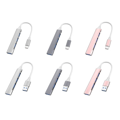 4 in 1 Mini Multifunctional Expanded Docking, Spec: Type-C/USB-C 3.0 (Gray) - USB 3.0 HUB by buy2fix | Online Shopping UK | buy2fix