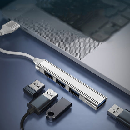 4 in 1 Mini Multifunctional Expanded Docking, Spec: Type-C/USB-C 3.0 (Gray) - USB 3.0 HUB by buy2fix | Online Shopping UK | buy2fix
