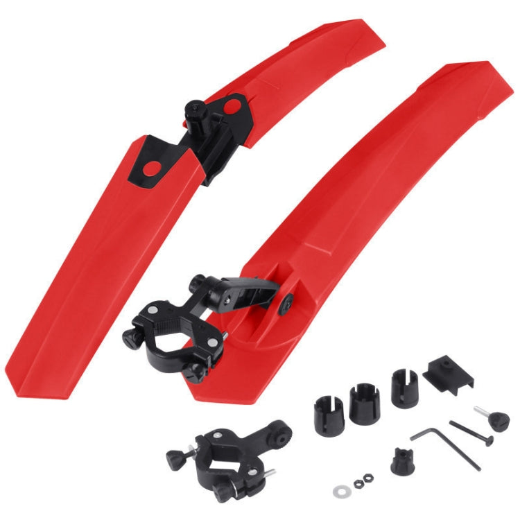 2632 Bicycle Quick Release Mudguards, Style: Ordinary (Red) by buy2fix