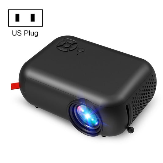 A10 480x360 Pixel Projector Support 1080P Projector ,Style: Basic Model Black (US Plug) - Mini Projector by buy2fix | Online Shopping UK | buy2fix