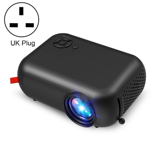A10 480x360 Pixel Projector Support 1080P Projector ,Style: Basic Model Black (UK Plug) - Mini Projector by buy2fix | Online Shopping UK | buy2fix