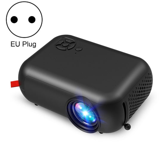 A10 480x360 Pixel Projector Support 1080P Projector ,Style: Basic Model Black(EU Plug) - Mini Projector by null | Online Shopping UK | buy2fix
