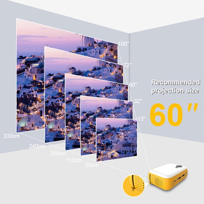 A10 480x360 Pixel Projector Support 1080P Projector ,Style: Basic Model Black(EU Plug) - Mini Projector by null | Online Shopping UK | buy2fix