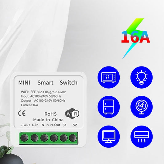 003 WiFi App Remote Voice Control Smart Switch(WiFi+Bluetooth Dual-mode 16A) - Smart Switch by buy2fix | Online Shopping UK | buy2fix