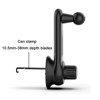5 PCS Car Hook Mobile Phone Holder Clip Wireless Charging Base Accessories, Size: 17mm Ball Head - Universal Car Holders by buy2fix | Online Shopping UK | buy2fix
