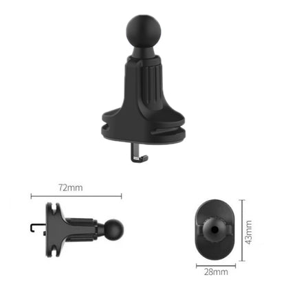6 PCS Car Air Outlet Mobile Phone Bracket Base Can Clip Data Cable, Size: 13mm Ball Head - Universal Car Holders by buy2fix | Online Shopping UK | buy2fix