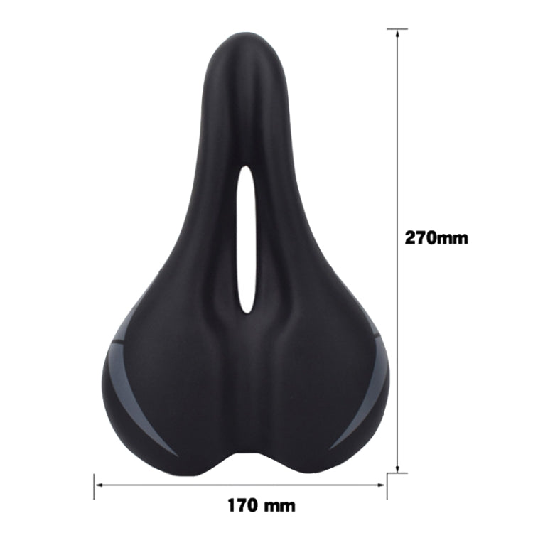 FMFXTR Bicycle Cushion Comfortable Hollow Breathable Saddle(Black) - Bicycle Saddle by FMFXTR | Online Shopping UK | buy2fix