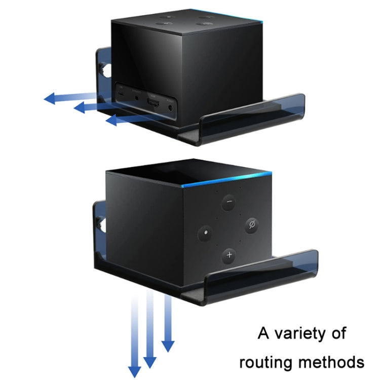 Set Top Box Wall Storage Mount For Amazon Fire TV(Half-transparent Tea Black) - Laptop Stand by buy2fix | Online Shopping UK | buy2fix