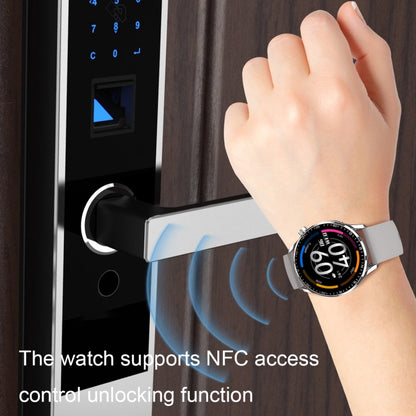 HD2 1.32 Inch Heart Rate Detection Smart Watch(Silver + Leather) by buy2fix