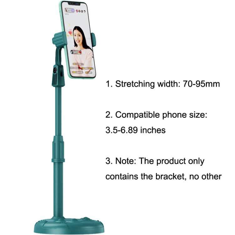 2 PCS Mobile Phone Live Bracket Computer Desktop Online Class Telescopic Overhead Frame(Dark Green) - Stand by buy2fix | Online Shopping UK | buy2fix