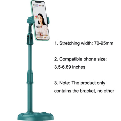 2 PCS Mobile Phone Live Bracket Computer Desktop Online Class Telescopic Overhead Frame(Dark Green) - Stand by buy2fix | Online Shopping UK | buy2fix