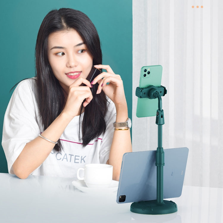 2 PCS Mobile Phone Live Bracket Computer Desktop Online Class Telescopic Overhead Frame(Dark Green) - Stand by buy2fix | Online Shopping UK | buy2fix