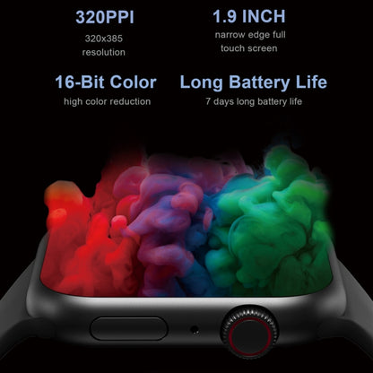 HD7max 1.9 Inch Multifunctional Waterproof Smart Watch with NFC Function(Black) by buy2fix