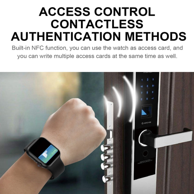 HD7max 1.9 Inch Multifunctional Waterproof Smart Watch with NFC Function(Black) by buy2fix