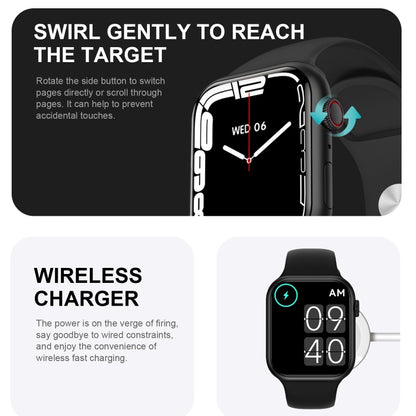 HD7max 1.9 Inch Multifunctional Waterproof Smart Watch with NFC Function(Black) by buy2fix