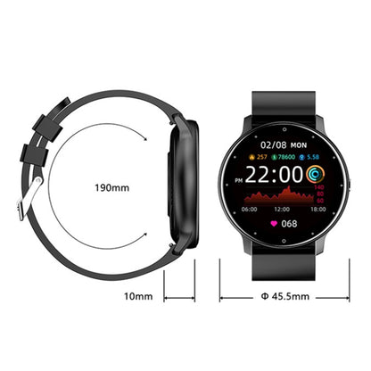 ZL02 Heart Rate Monitoring Pedometer Smart Watch(Black) by buy2fix