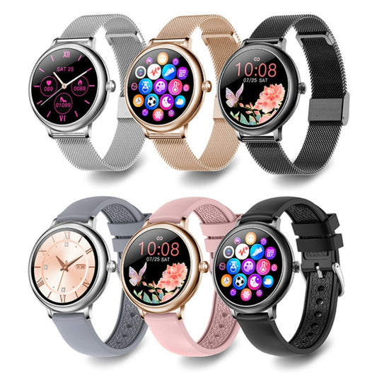 LOANIY CF80 1.08 Inch Heart Rate Monitoring Smart Bluetooth Watch, Color: Silver Steel - Smart Watches by LOANIY | Online Shopping UK | buy2fix