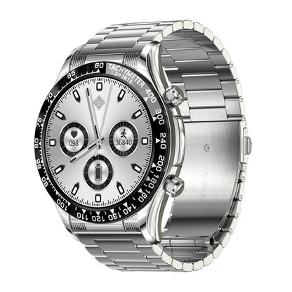 LOANIY E18 Pro Smart Bluetooth Calling Watch with NFC Function, Color: Black Silver Steel - Smart Watches by LOANIY | Online Shopping UK | buy2fix