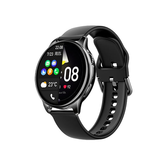 Wearkey Y22 1.32 Inch Bluetooth Calling Smart Watch with Rotary Button(Black)