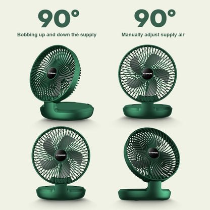 Folding Office Desktop Household Portable Small Fan, Size: 8 inch(White USB Direct Plug) - Electric Fans by buy2fix | Online Shopping UK | buy2fix