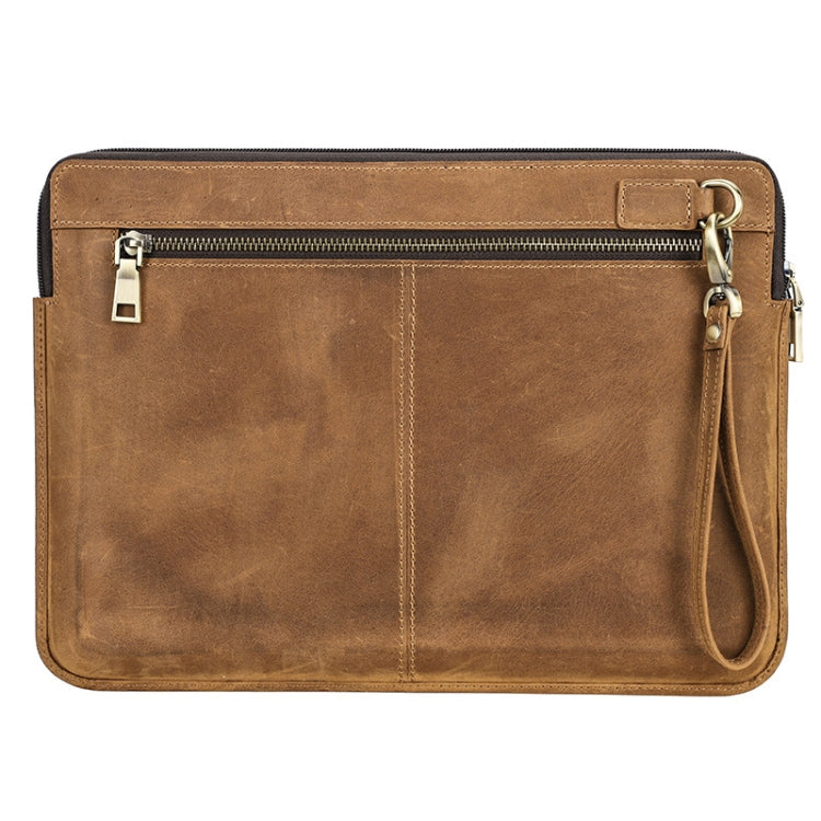 CONTACTS FAMILY Leather Laptop Sleeve For Macbook Pro 14.2 Inch(Brown) by CONTACTS FAMILY