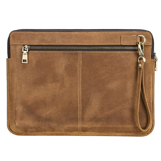 CONTACTS FAMILY Leather Laptop Sleeve For Macbook Pro 14.2 Inch(Brown) by CONTACTS FAMILY